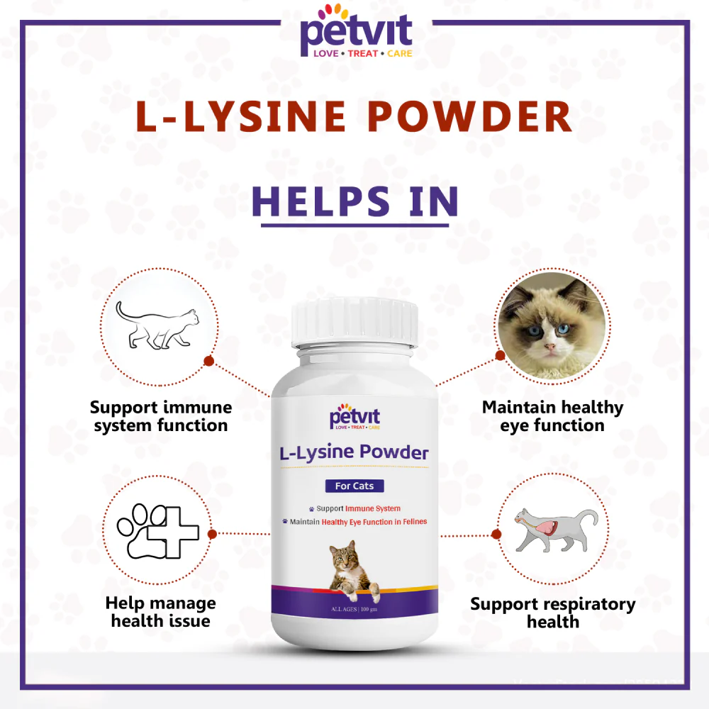 Petvit L Lysine Powder for Cats - Image 2