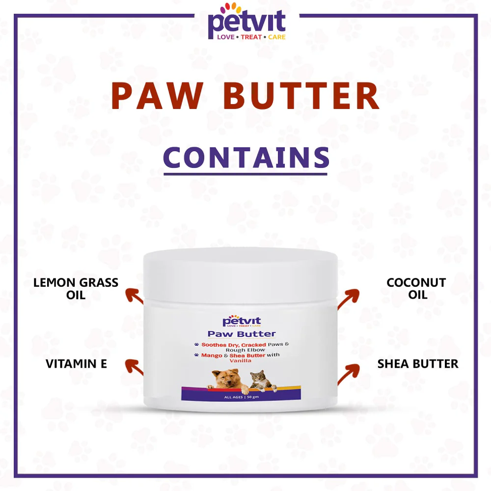 Petvit Mango Shea Butter & Lemon Grass Oil Paw Butter for Dogs and Cats - Image 3