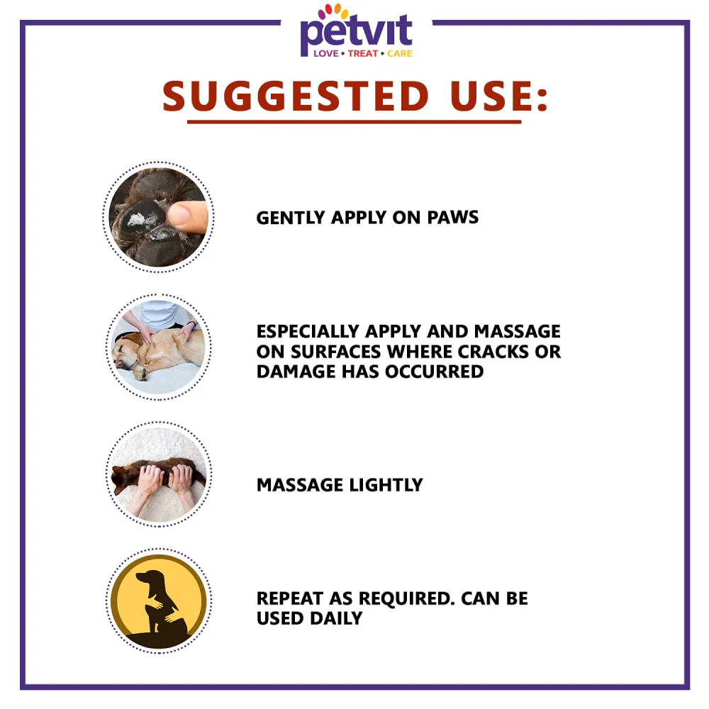 Petvit Mango Shea Butter & Lemon Grass Oil Paw Butter for Dogs and Cats - Image 4