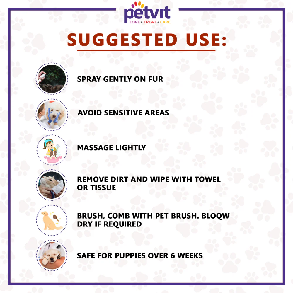 Petvit Plant Based Natural Waterless Shampoo for Dogs - Image 7
