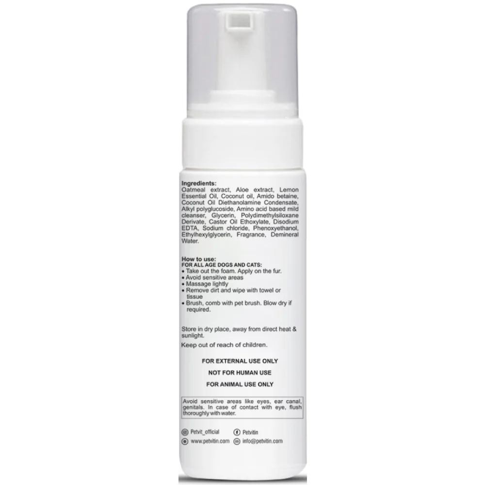 Petvit Oatmeal Waterless Shampoo for Dogs and Cats - Image 4
