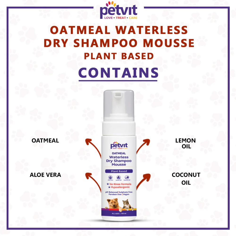 Petvit Oatmeal Waterless Shampoo for Dogs and Cats - Image 7