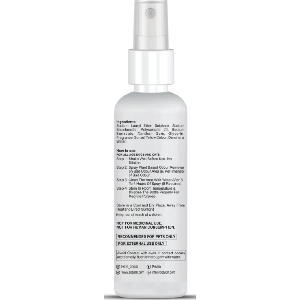 Petvit Odour Remover Spray for Dogs and Cats - Image 2