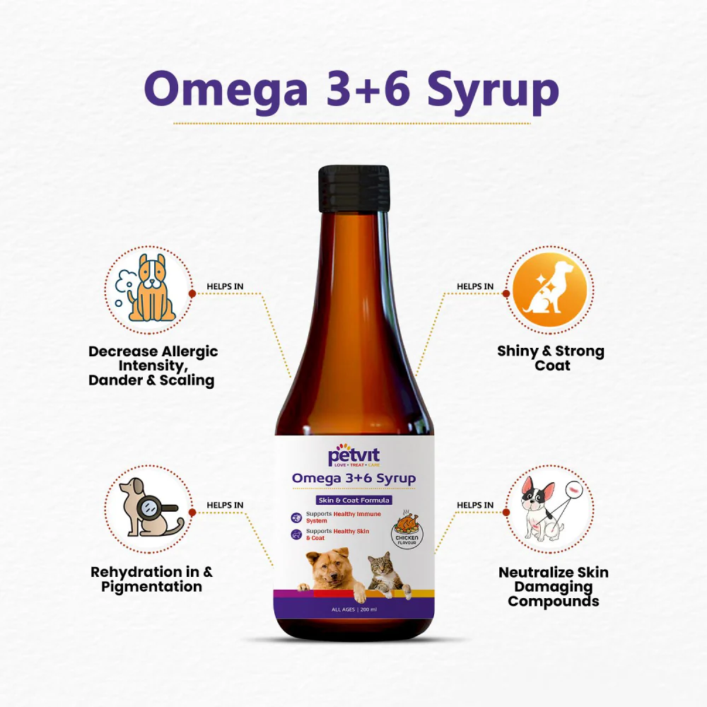 Petvit Omega 3 + 6 Syrup for Dogs and Cats - Image 4