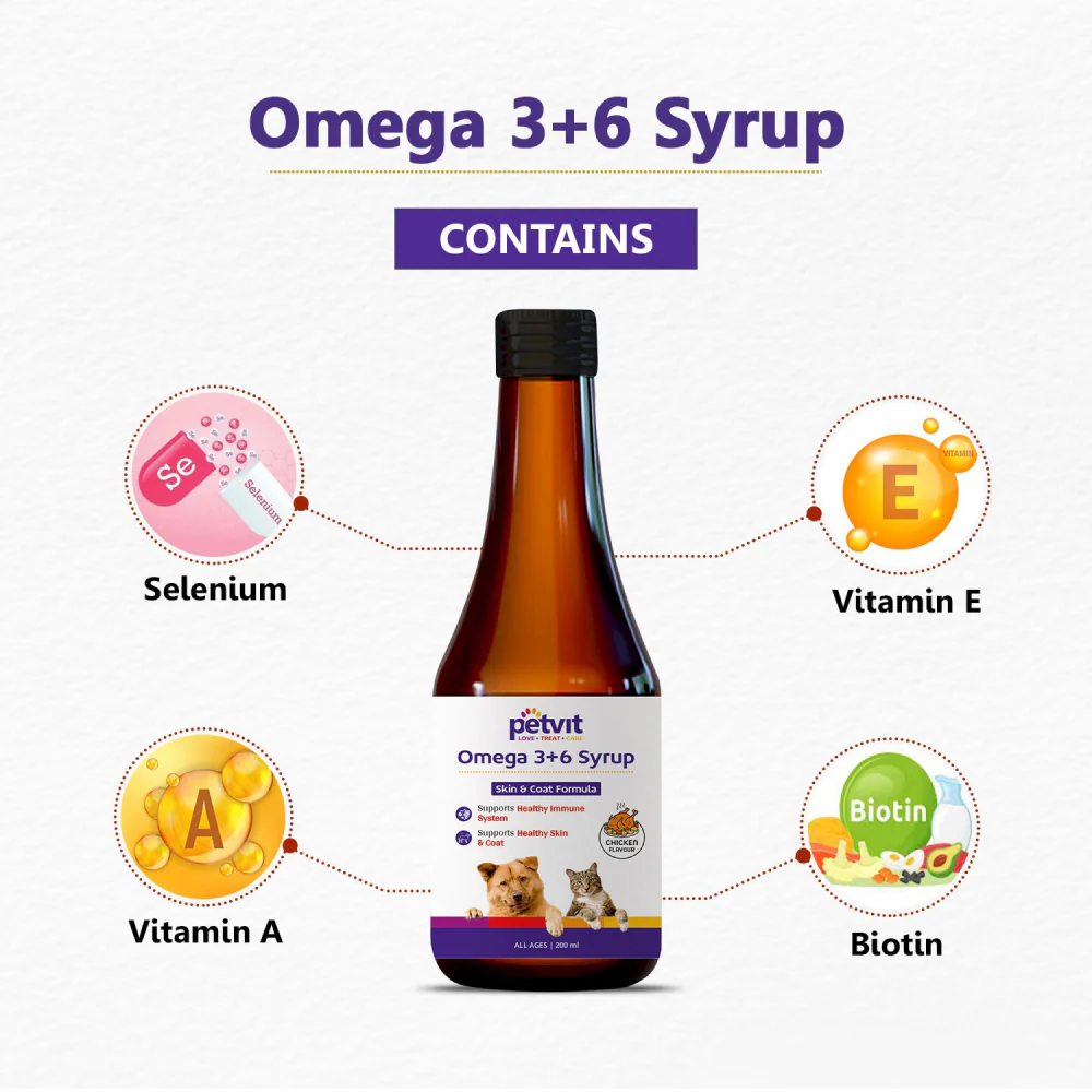 Petvit Omega 3 + 6 Syrup for Dogs and Cats - Image 5
