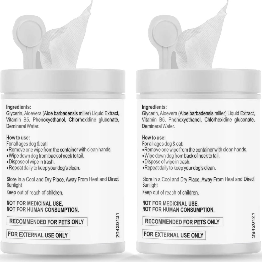 Petvit Sanitizing & Grooming Wipes for Dogs and Cats (Pack of 2) - Image 7