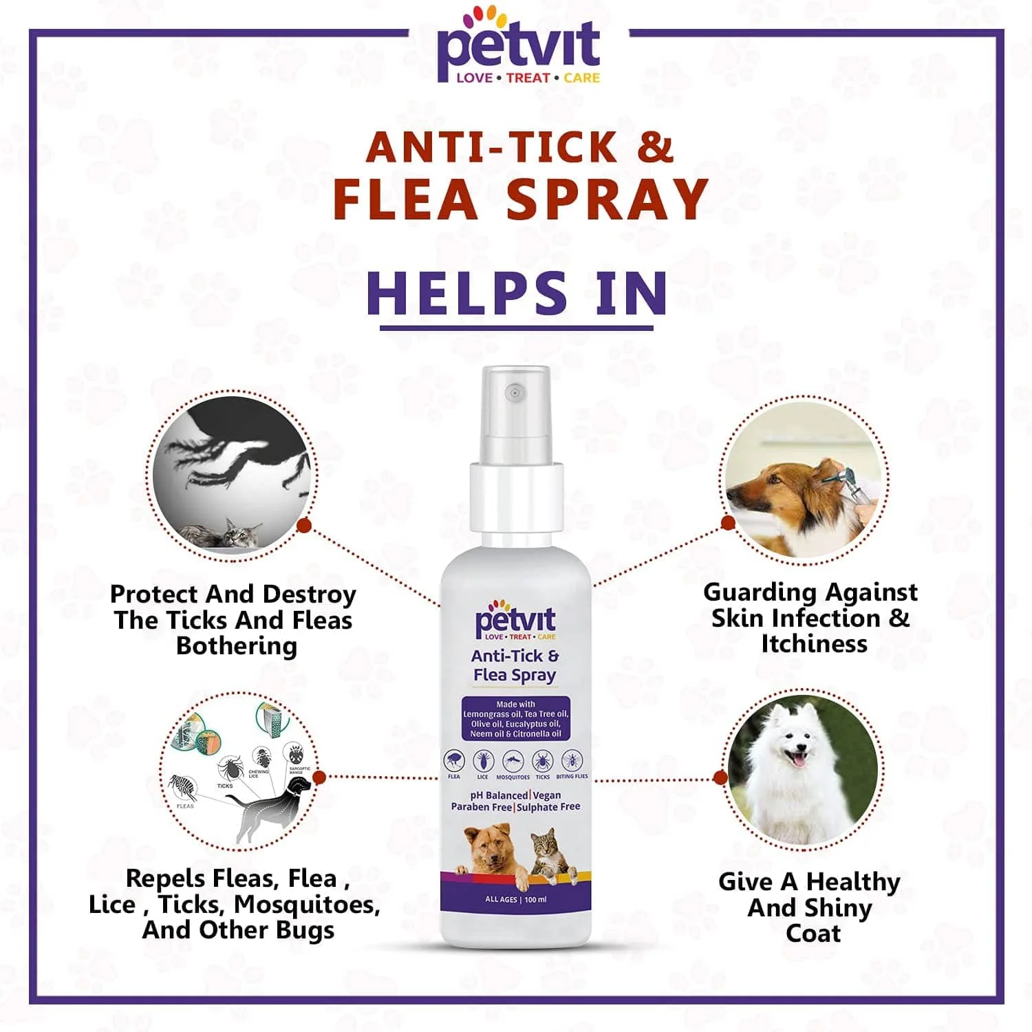 Petvit Tick Repellent Oil Spray for Dogs and Cats - Image 4