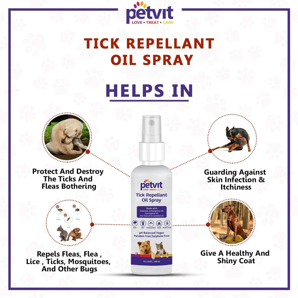Petvit Tick Repellent Oil Spray for Dogs and Cats - Image 5