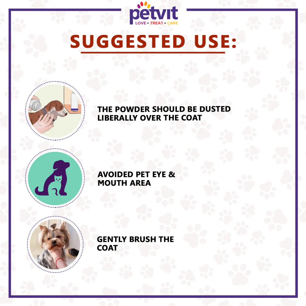 Petvit Tick Repellent Powder for Dogs and Cats - Image 5