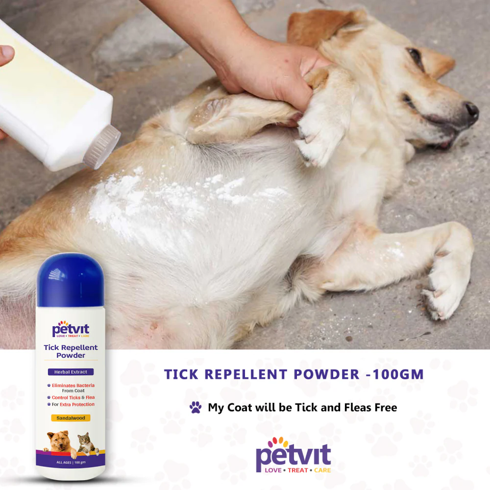 Petvit Tick Repellent Powder for Dogs and Cats - Image 7