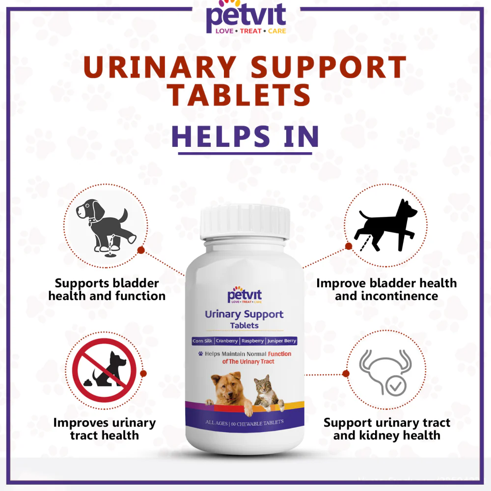 Petvit Urinary Support Tablets for Dogs and Cats - Image 2