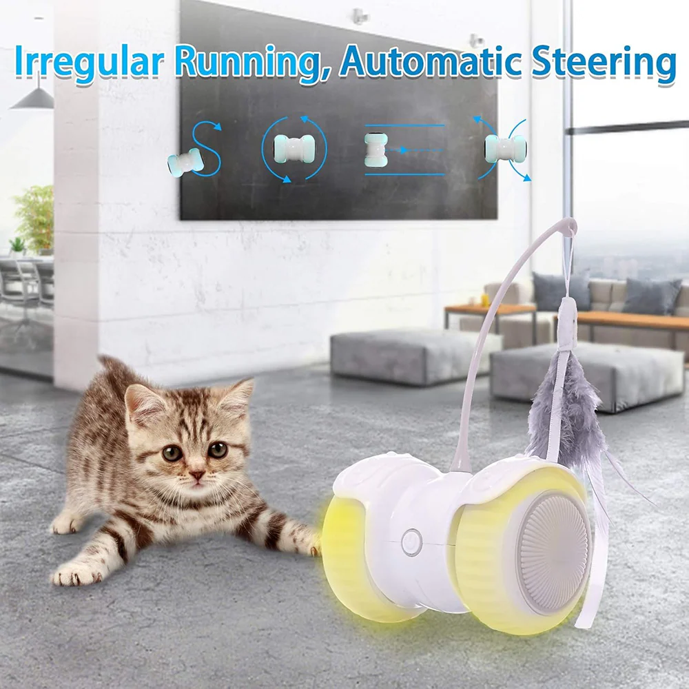 PetVogue Electric Remote Controlled LED Interactive Toy with Speed Adjustment for Cats and Kittens - Image 2