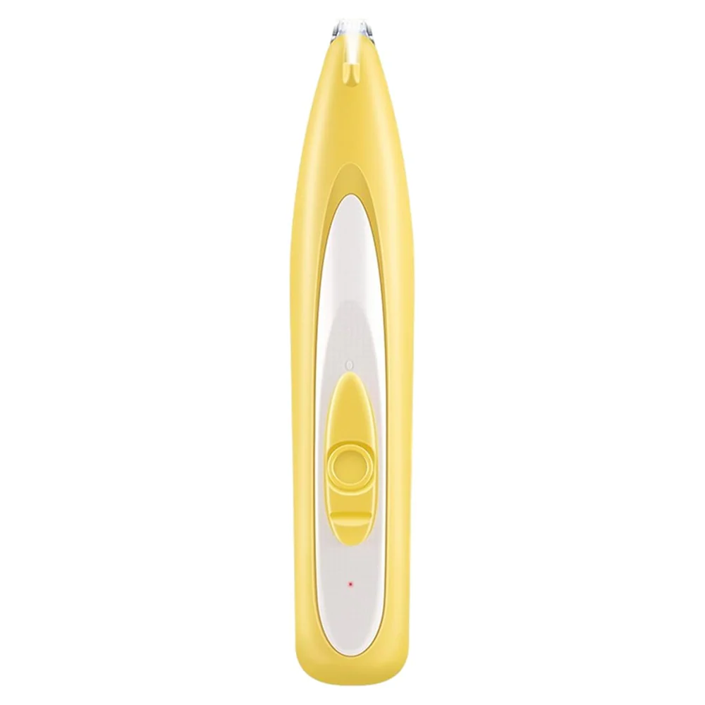 Petvogue LED Rechargeable Paw and Face Hair Trimmer for Dog and Cats (Yellow) - Image 2