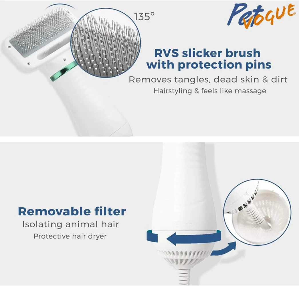 PetVogue Portable Professional Home Grooming Kit with Hair Drying & Blower for Dogs & Cats - Image 3