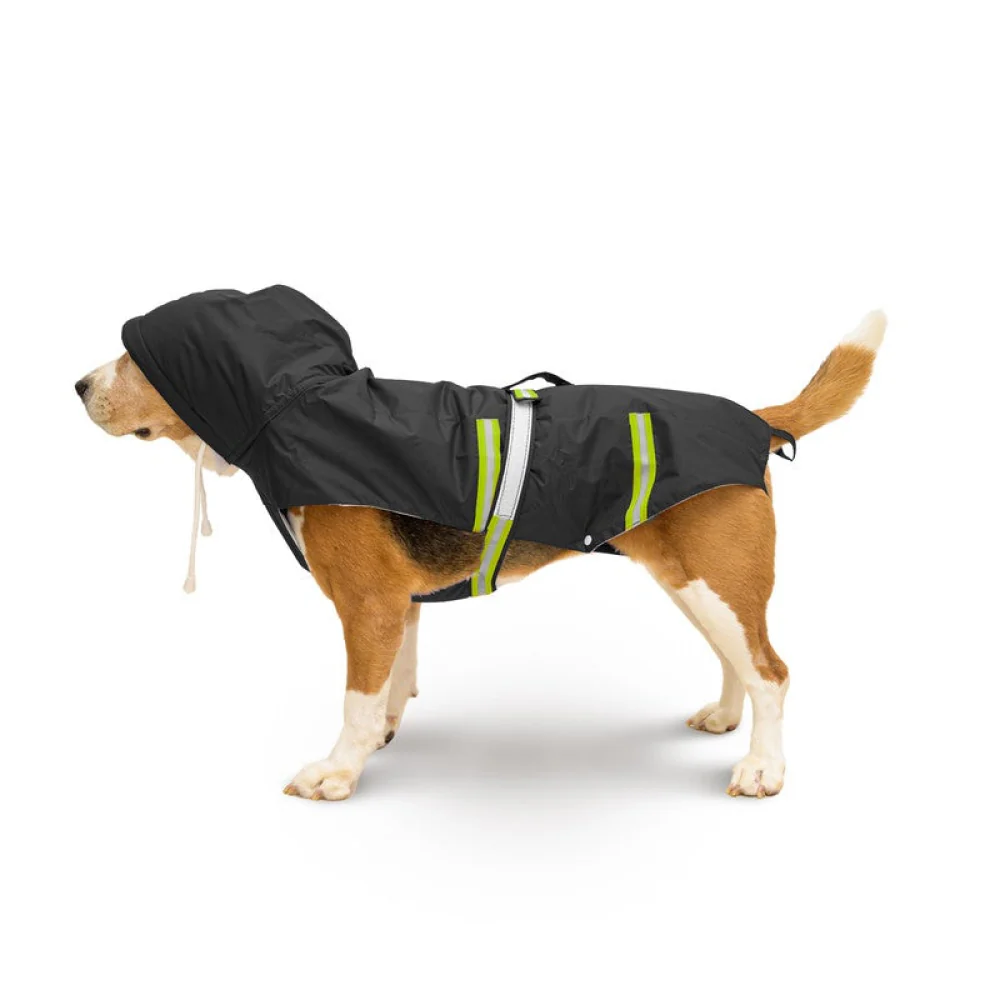 PetWale Reflective Raincoat for Dogs (Black) - Image 5