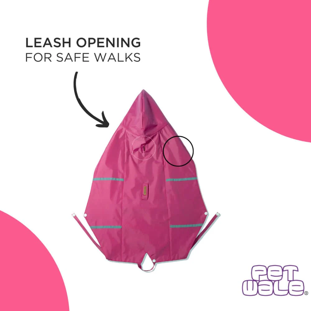PetWale Reflective Raincoat for Dogs (Pink) - Image 6