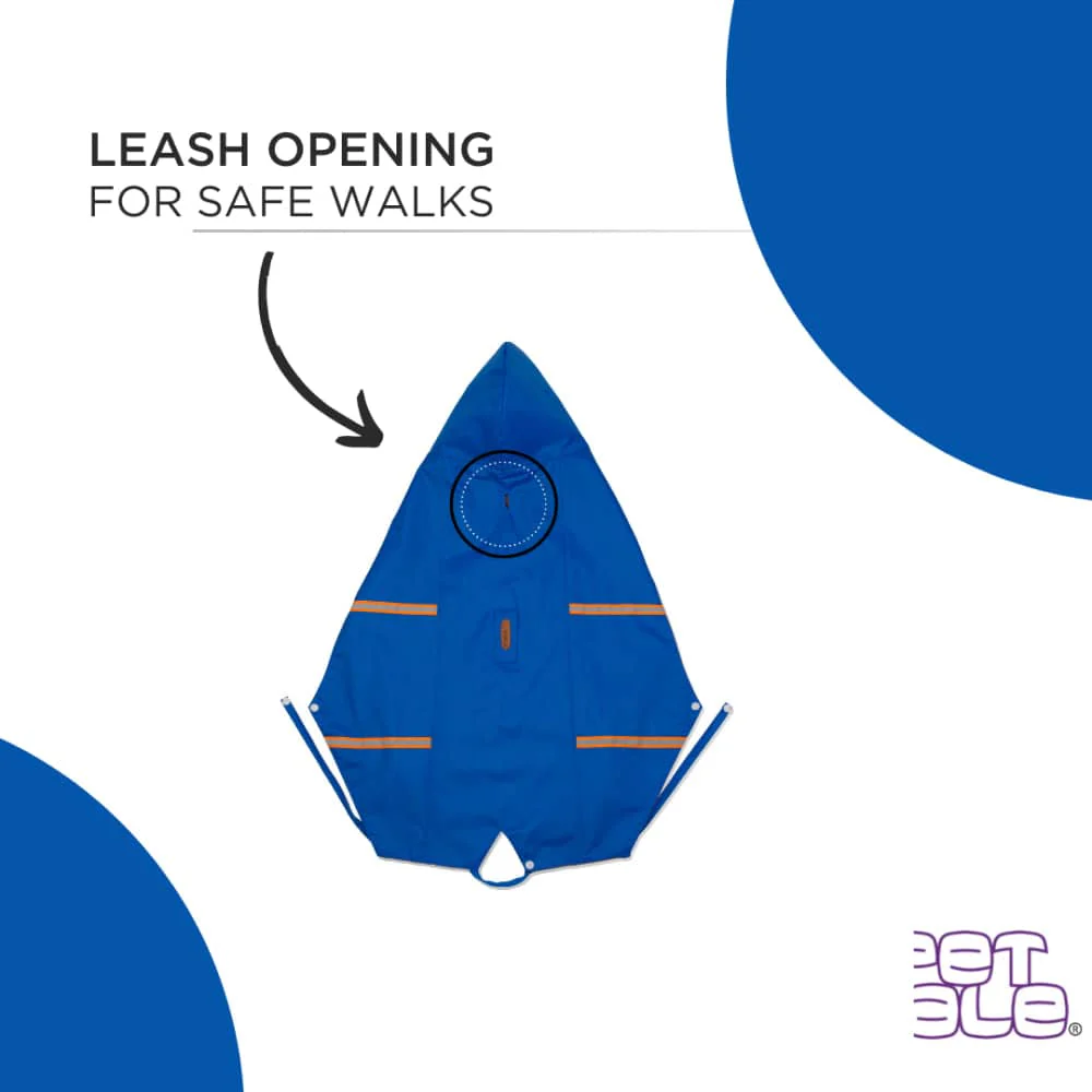 PetWale Reflective Raincoat for Dogs (Royal Blue) - Image 6