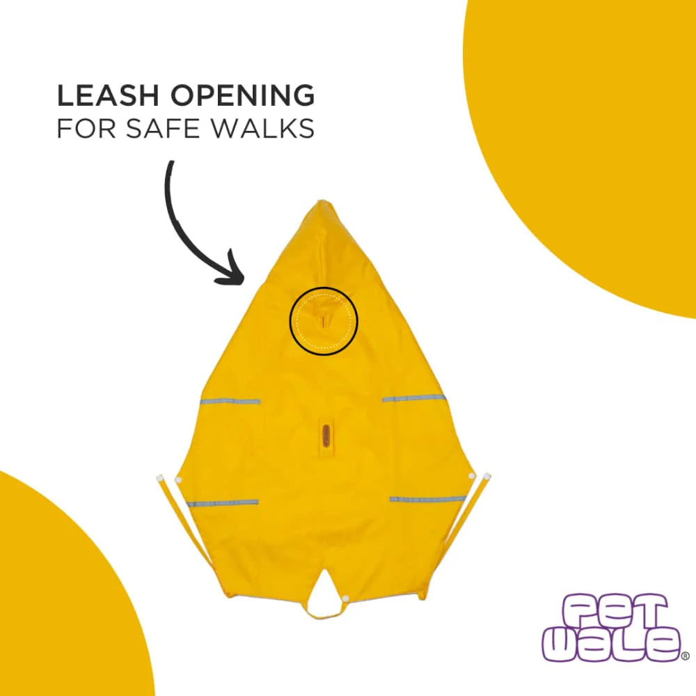 PetWale Reflective Raincoat for Dogs (Yellow) - Image 5