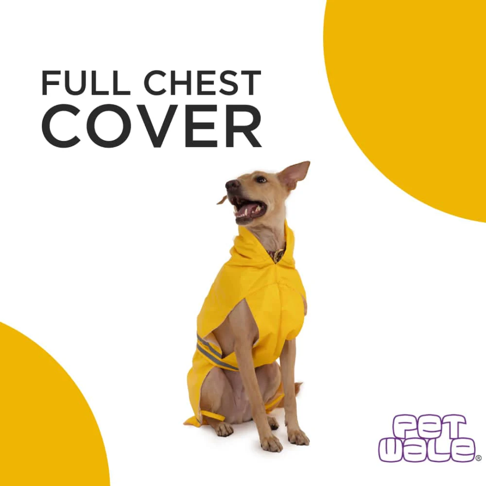 PetWale Reflective Raincoat for Dogs (Yellow) - Image 6