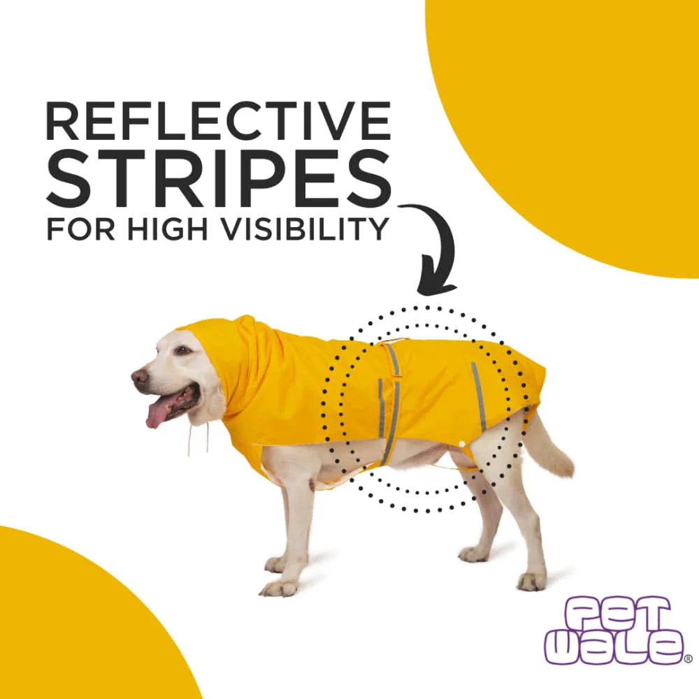 PetWale Reflective Raincoat for Dogs (Yellow) - Image 7