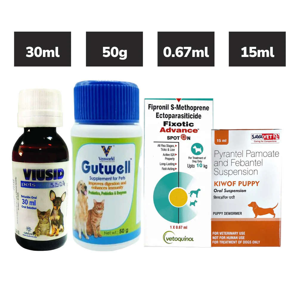 Preventive Care Kit Combo for Puppy (Dewormer + Spoton + Supplement + Probiotic) - Image 11