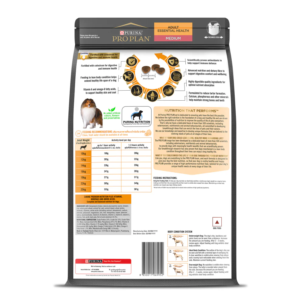 Purina Pro Plan Chicken Medium Breed Adult Dog Dry Food (New Improved Formula) - Image 11