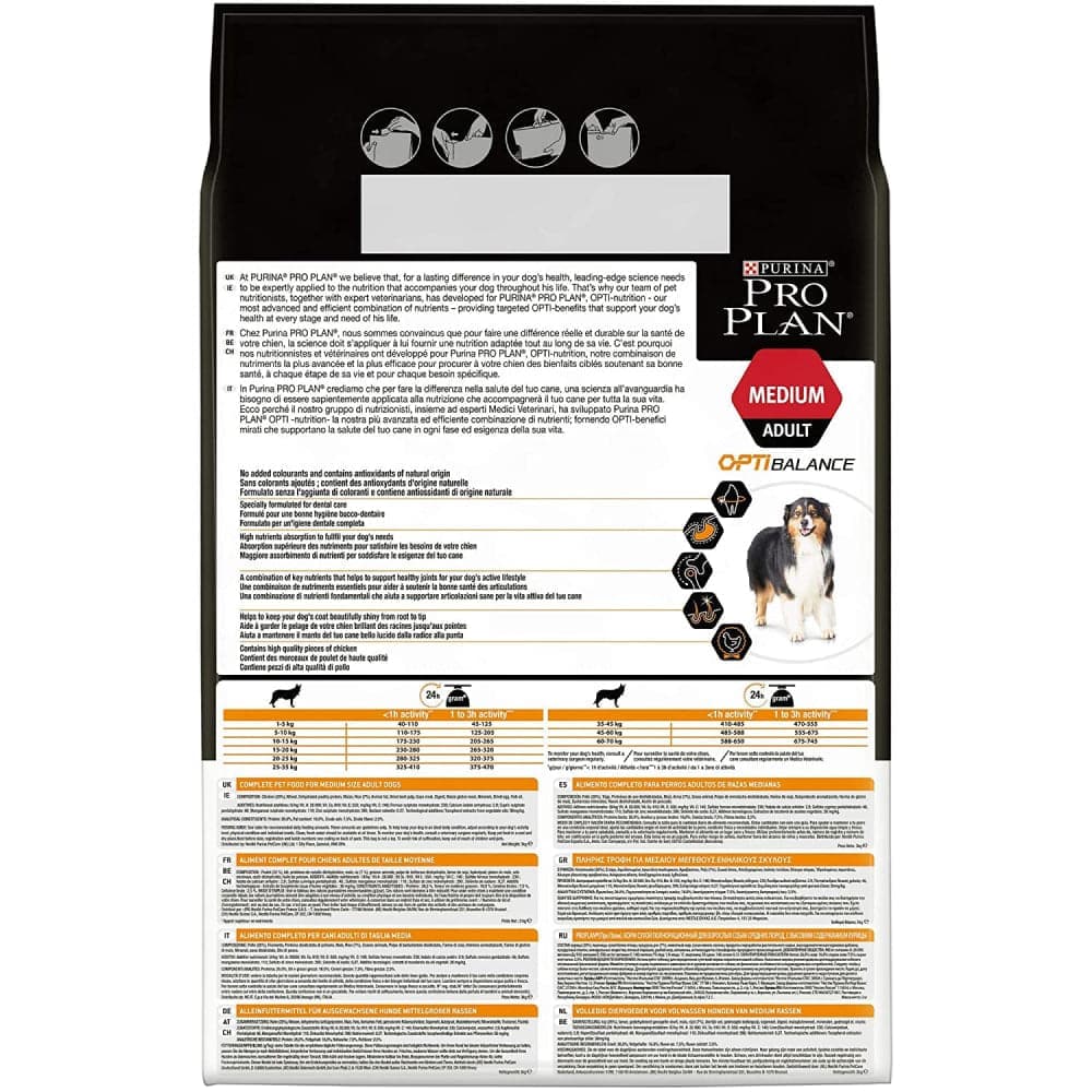 Purina Pro Plan Chicken Medium Breed Adult Dog Dry Food (New Improved Formula) - Image 13