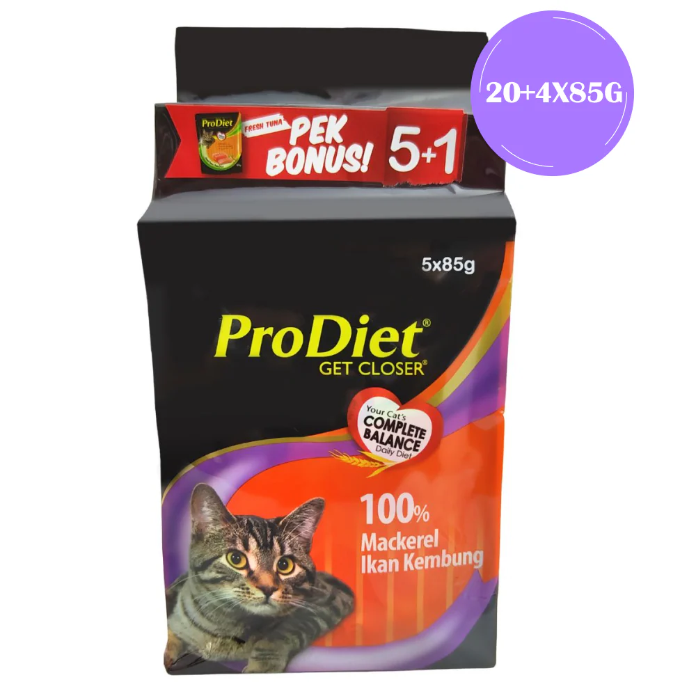 ProDiet 100% Mackeral Ikan Kembung Adult Cat Wet Food - Image 4