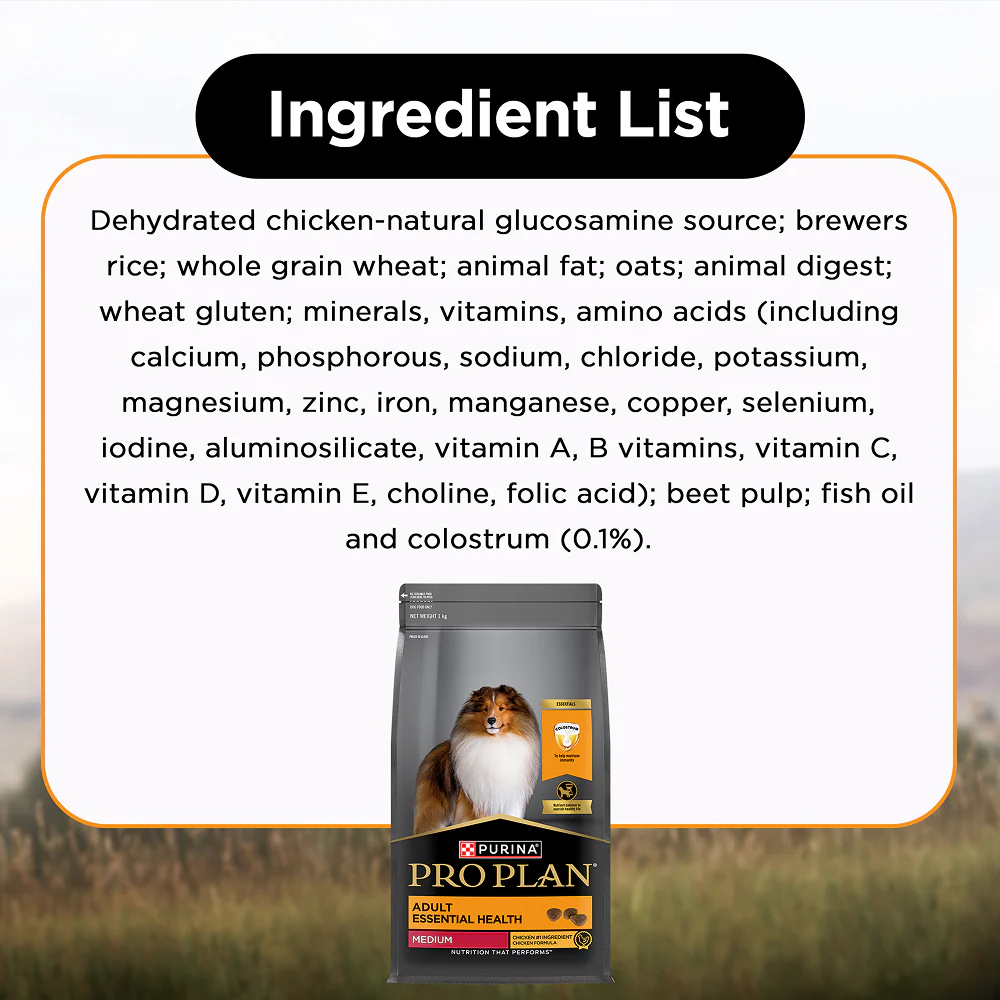 Purina Pro Plan Chicken Medium Breed Adult Dog Dry Food (New Improved Formula) - Image 4