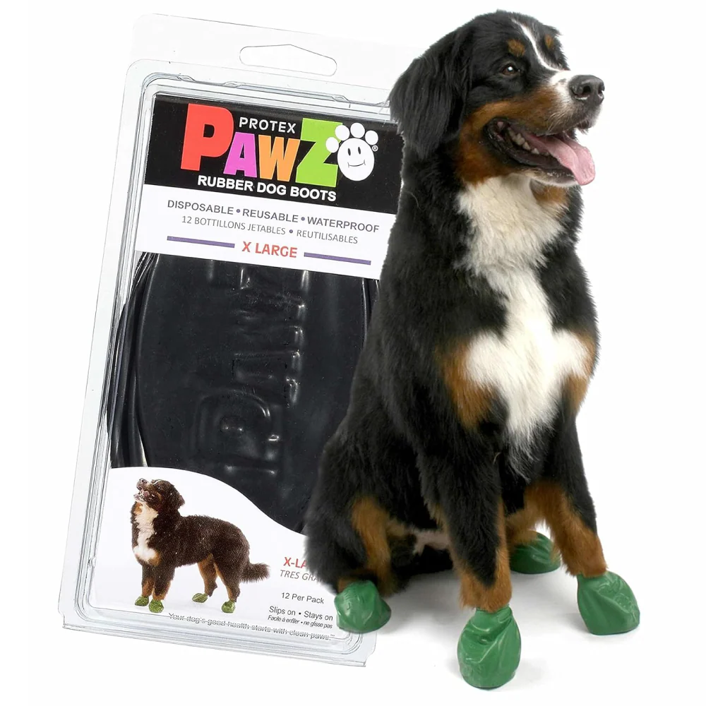Protex PawZ Disposable and Reusable Boots for Dogs (Green) - Image 3