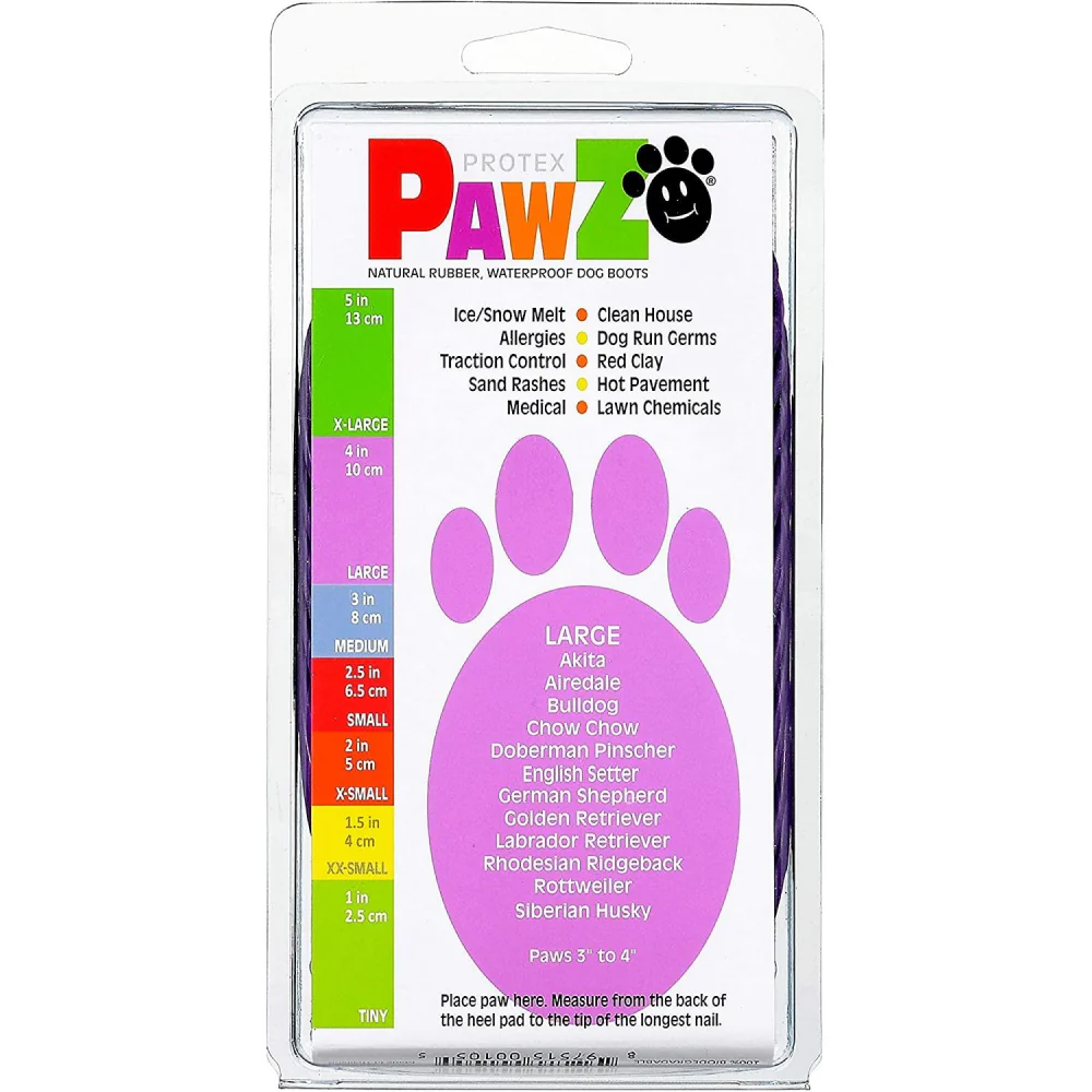Protex PawZ Disposable and Reusable Boots for Dogs (Purple) - Image 4