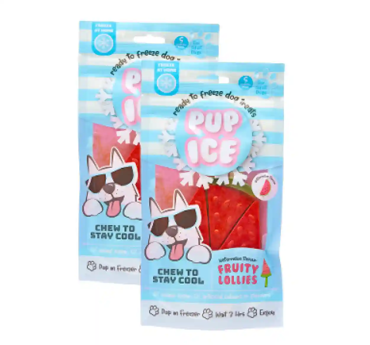 Pup Ice Watermelon Flavoured Fruity Lollies Dog Treat - Image 8