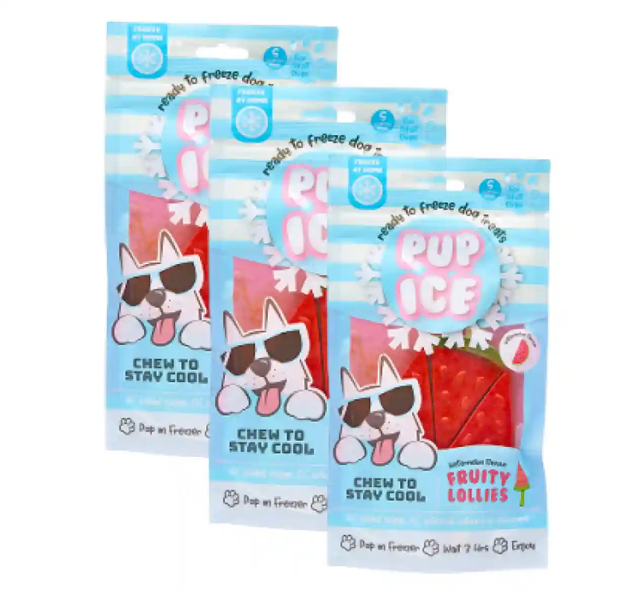 Pup Ice Watermelon Flavoured Fruity Lollies Dog Treat - Image 9