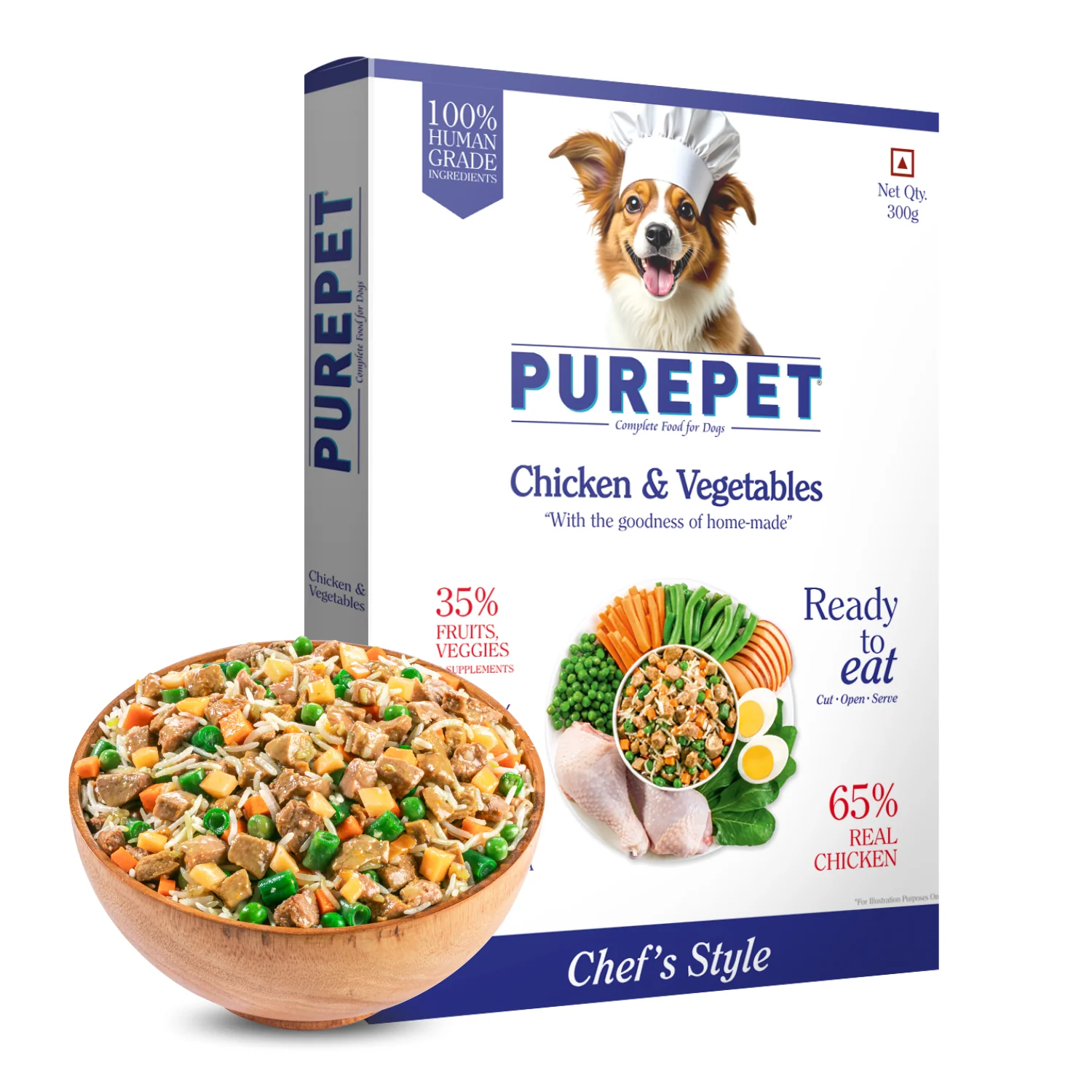 Purepet Chicken and Pumpkin & Chicken and Vegetable Biryani Fresh Food for Dogs Combo - Image 11