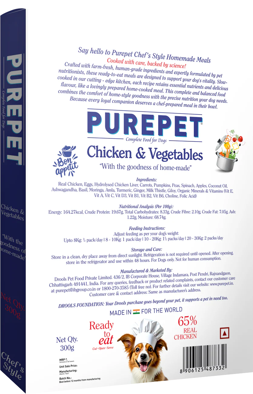 Purepet Chicken and Vegetable Biryani Fresh Food For Dogs - Image 11