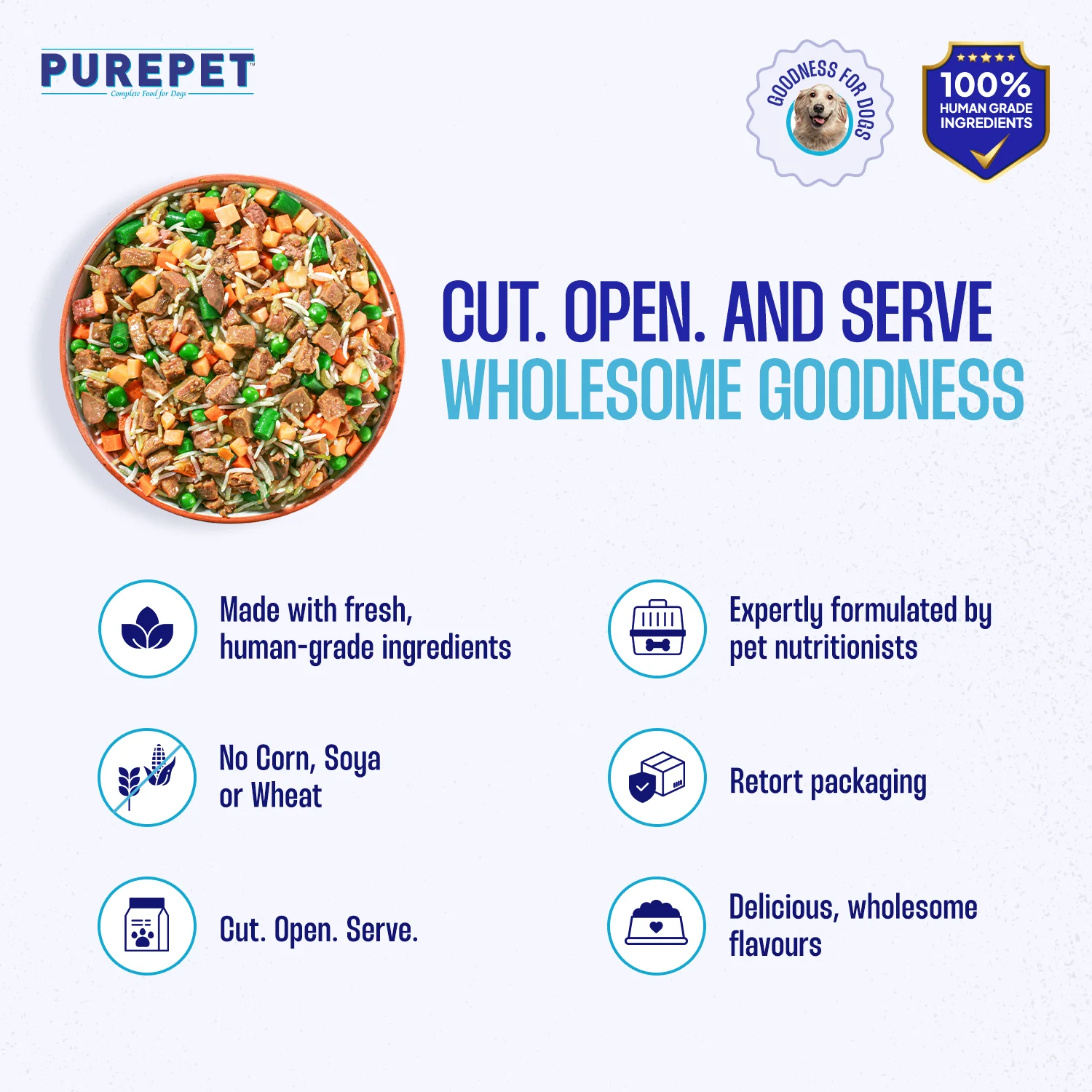 Purepet Chicken and Vegetable Biryani Fresh Food For Dogs - Image 4
