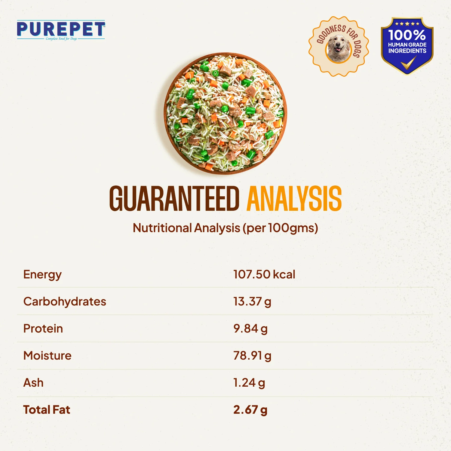Purepet Chicken Biryani Fresh Food For Dogs - Image 3