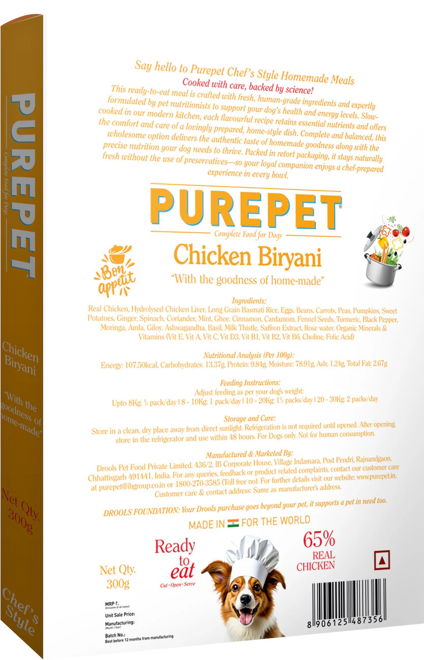 Purepet Chicken Biryani Fresh Food For Dogs - Image 9