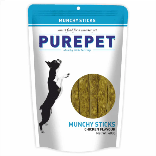 Purepet Chicken Flavor Munchy Sticks Dog Treats - Image 7
