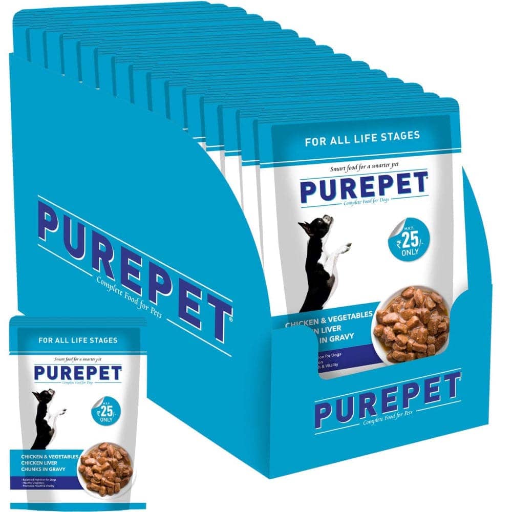 Purepet Chicken & Vegetable Adult Dog Dry and Wet Food Combo - Image 14