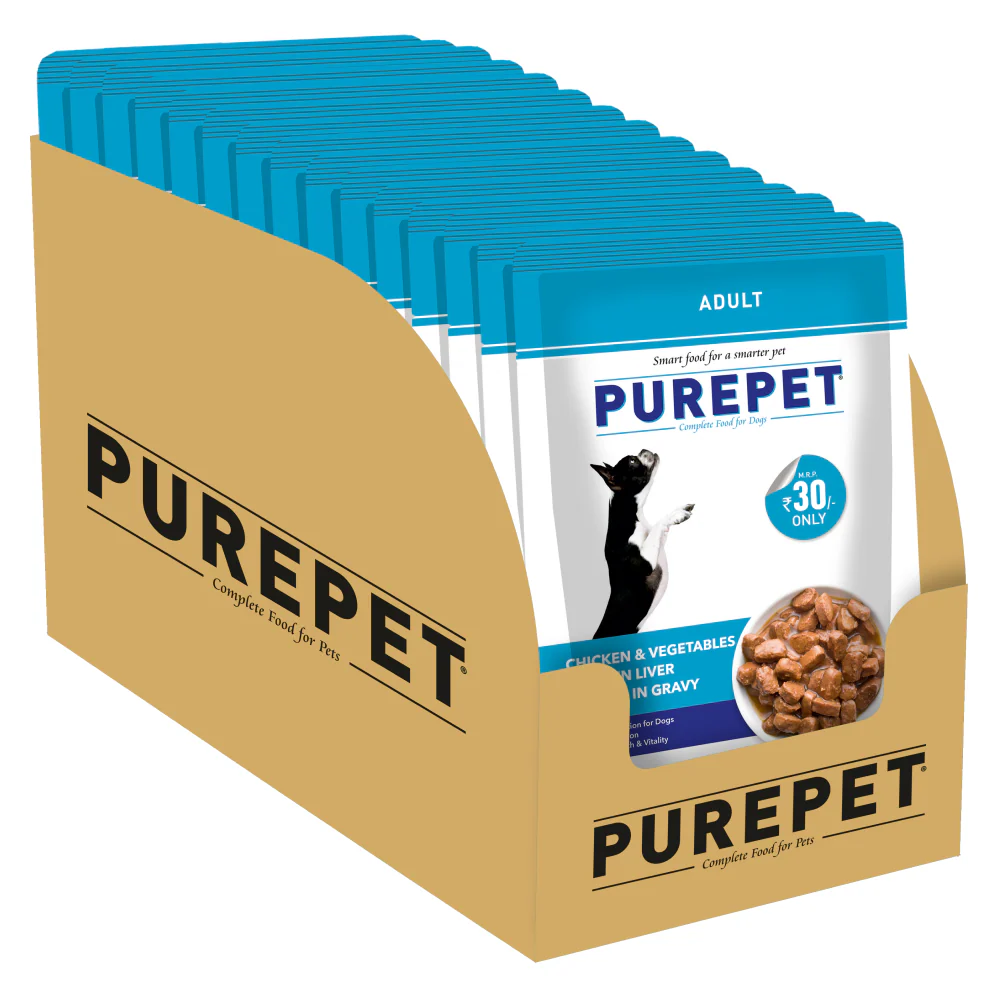 Purepet Chicken & Vegetable Adult Dog Dry and Wet Food Combo - Image 8