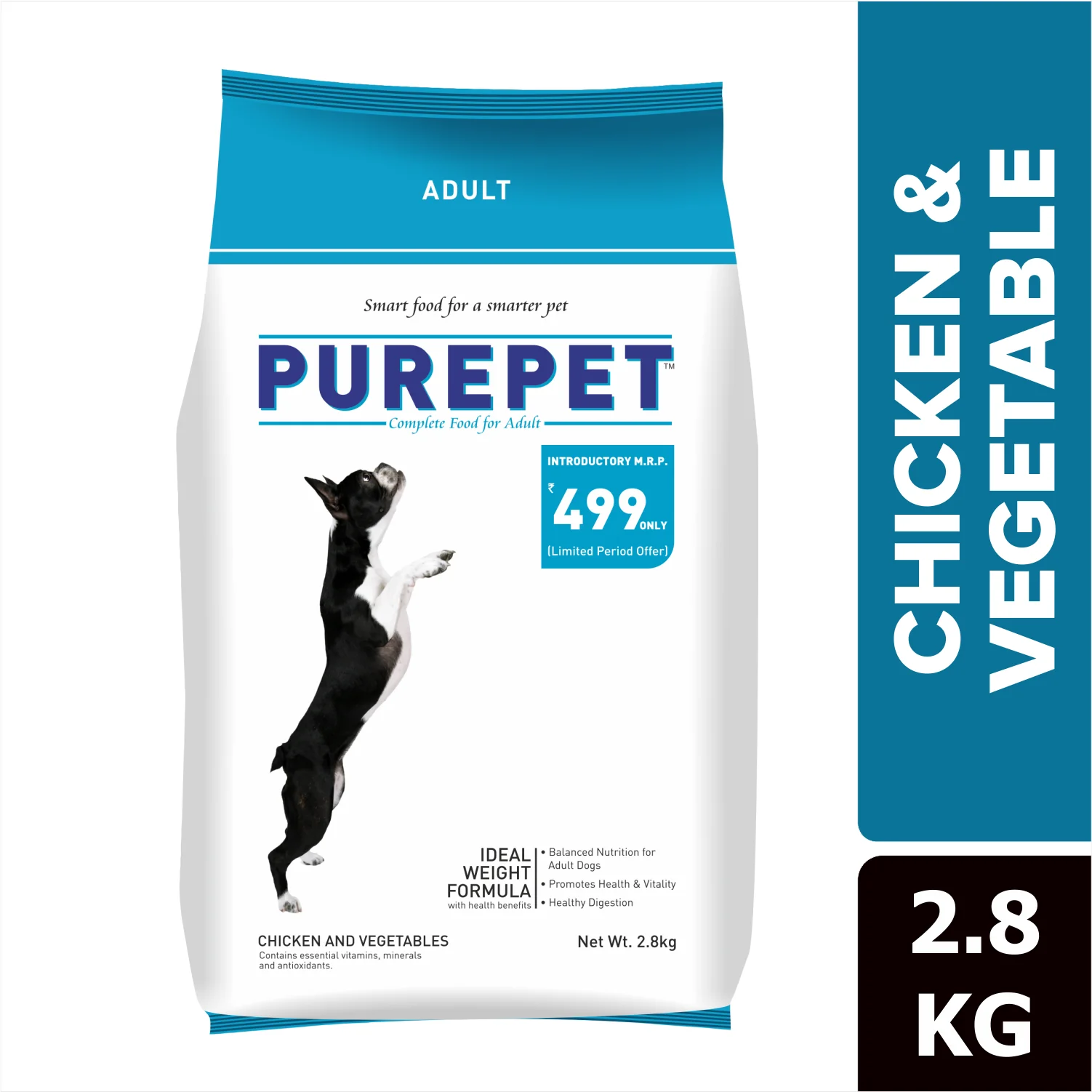 Purepet Chicken & Vegetable Adult Dog Dry Food - Image 8