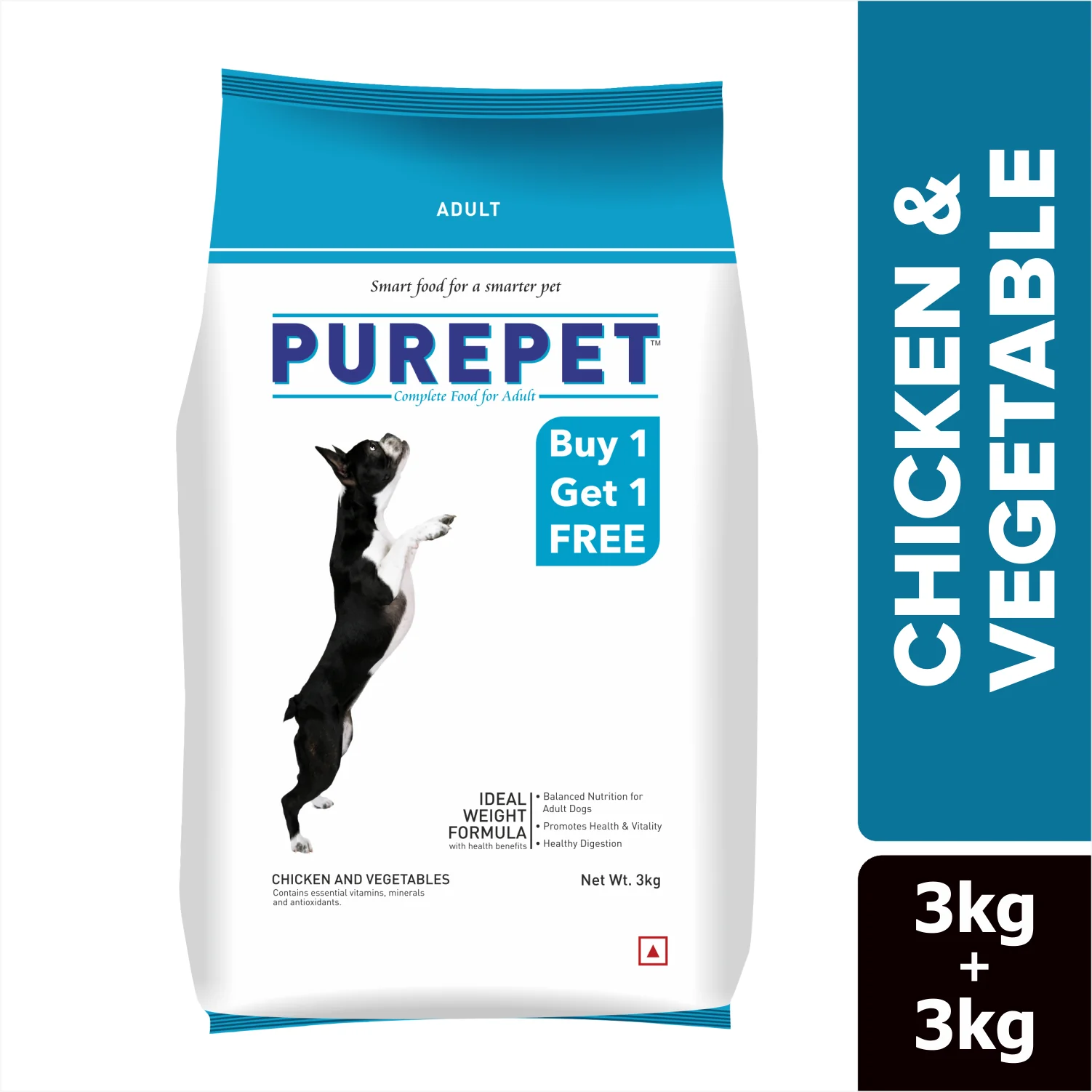 Purepet Chicken & Vegetable Adult Dog Dry Food - Image 9