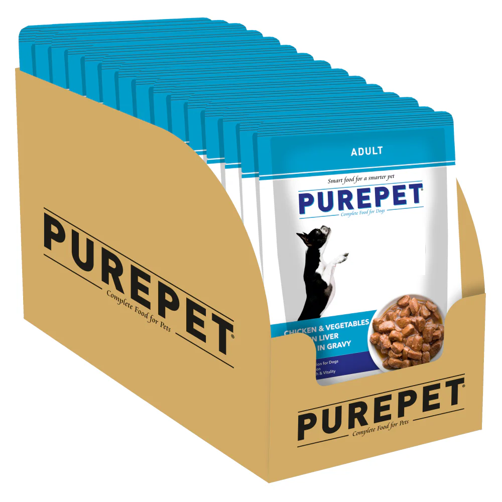 Purepet Chicken & Vegetable Chunks in Gravy Adult Dog Wet Food - Image 10