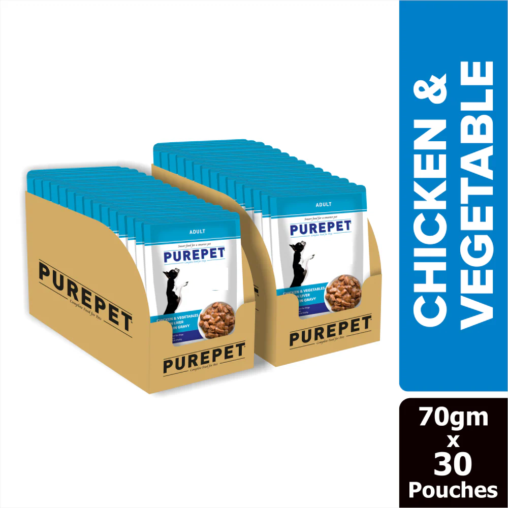Purepet Chicken & Vegetable Chunks in Gravy Adult Dog Wet Food - Image 9