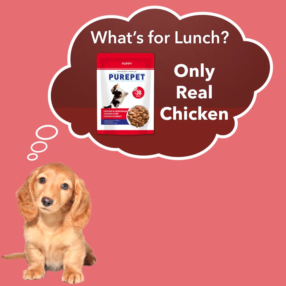 Purepet Chicken & Vegetable Chunks in Gravy Puppy Dog Wet Food - Image 4