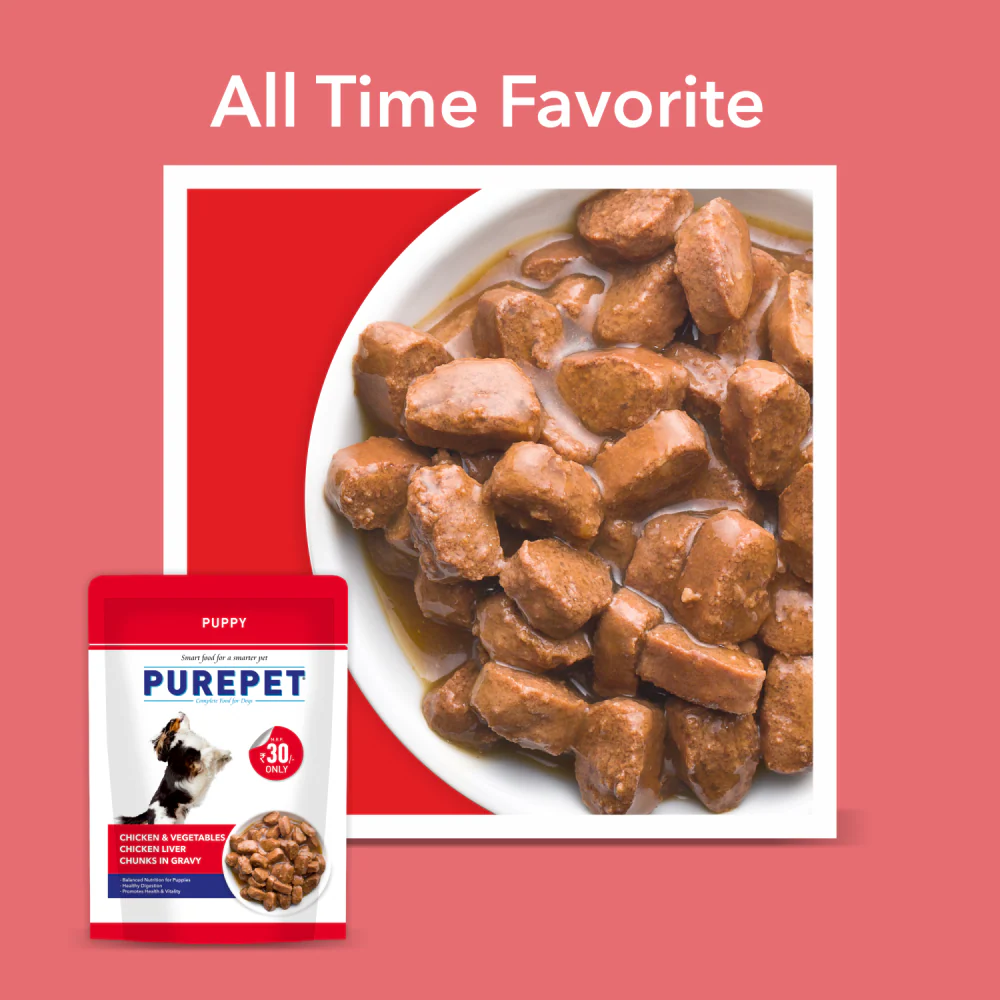 Purepet Chicken & Vegetable Chunks in Gravy Puppy Dog Wet Food - Image 5