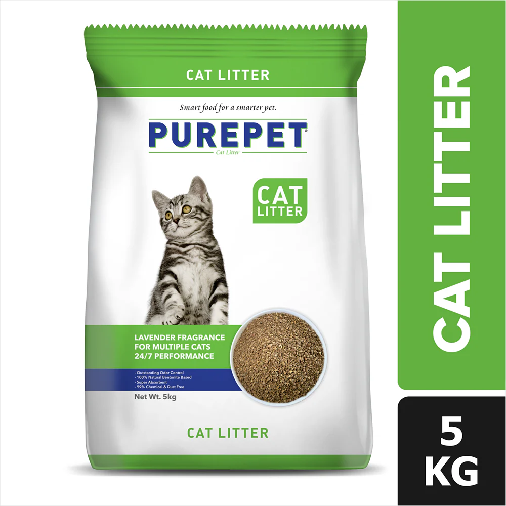Purepet Lavender Scented Clumping Cat Litter - Image 14