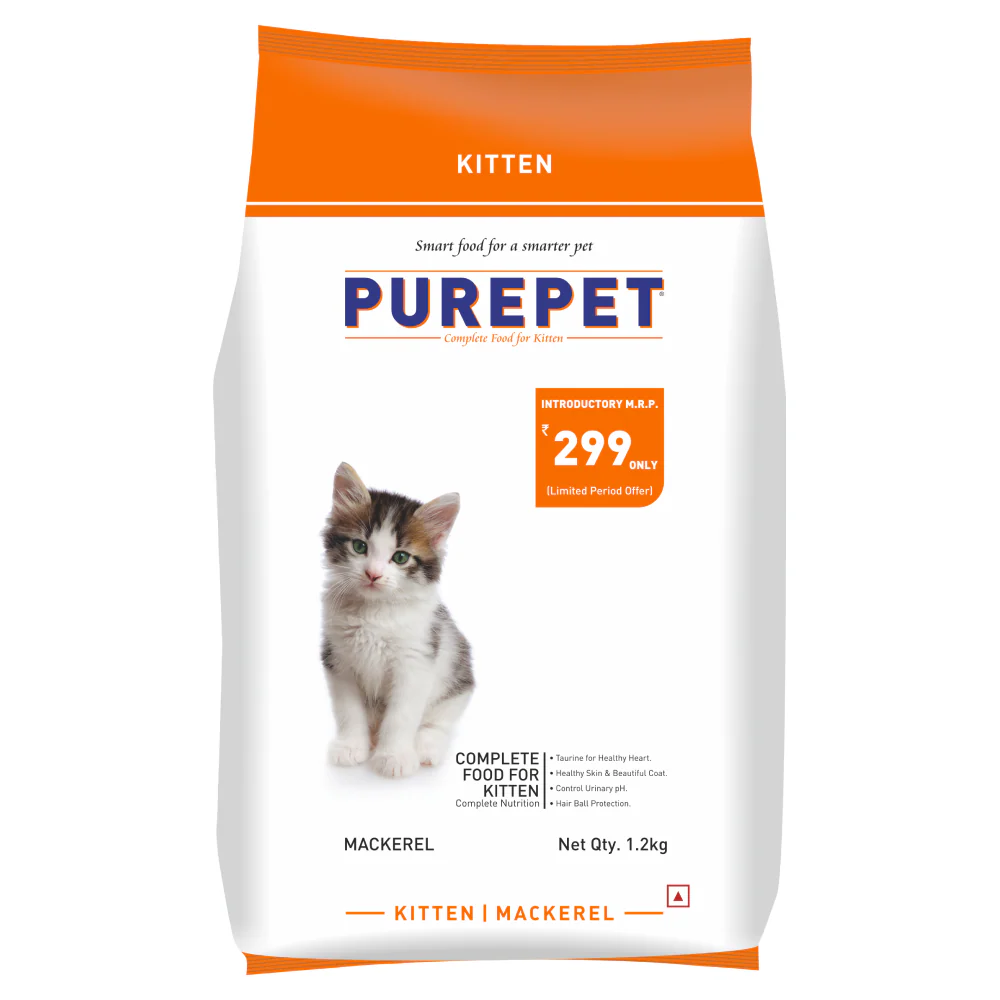 Purepet Mackerel Kitten Cat Dry Food - Image 2