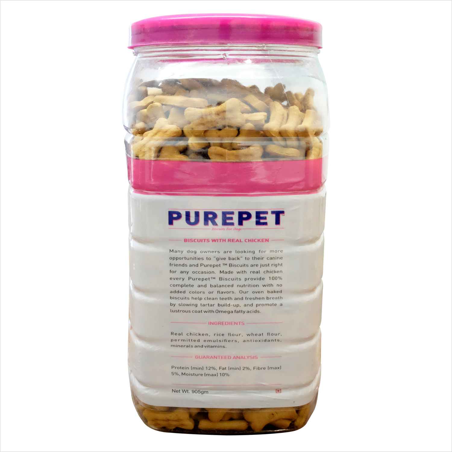 Purepet Mutton Flavour Real Chicken Biscuit Dog Treats - Image 2